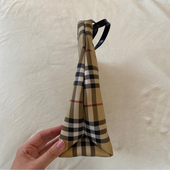 BURBERRY Nova Check Small Tote Size 10” x 12” - Picture 3 of 9